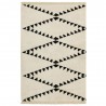 Tapis berbère ivoire et noir