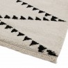 Tapis berbère ivoire et noir