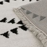 Tapis berbère ivoire et noir