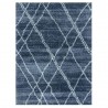 Tapis berbère bleu et crème