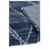Tapis berbère bleu et crème