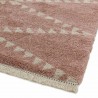 Tapis berbère rose et ivoire