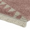 Tapis berbère rose et ivoire