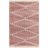 Tapis berbère rose et ivoire