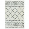 Tapis ivoire et gris style berbère