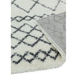 Tapis ivoire et gris style berbère