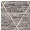 Tapis berbère en laine gris foncé