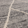 Tapis berbère en laine gris foncé