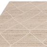 Tapis berbère en laine beige naturel