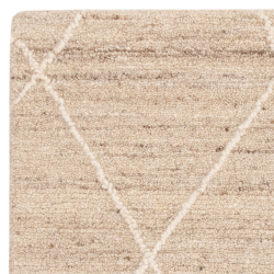 Tapis berbère en laine beige naturel