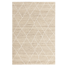 Tapis berbère en laine beige naturel