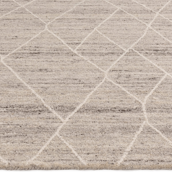 Tapis berbère en laine gris clair