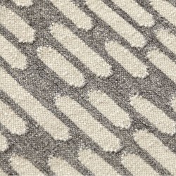 Tapis kilim gris et blanc cassé en laine