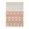 Tapis kilim blanc cassé et terracota en laine