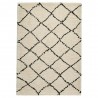 Tapis d'inspiration berbère ivoire et noir