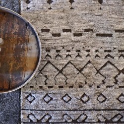 Tapis berbère naturel en laine