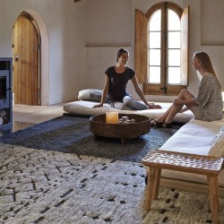 Tapis berbère naturel en laine