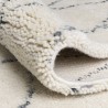 Tapis design ivoire style berbère en laine