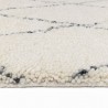 Tapis design ivoire style berbère en laine