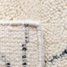 Tapis design ivoire style berbère en laine