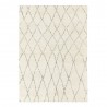 Tapis design ivoire style berbère en laine