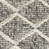Tapis design ivoire style berbère en laine