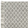 Tapis design ivoire style berbère en laine