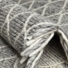 Tapis design ivoire style berbère en laine