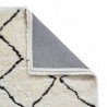 Tapis berbère ivoire à motifs noir