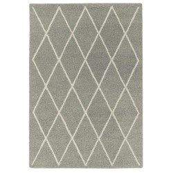 Tapis d'inspiration berbère en laine gris
