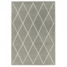Tapis d'inspiration berbère en laine gris