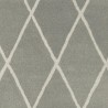 Tapis d'inspiration berbère en laine gris