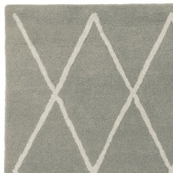 Tapis d'inspiration berbère en laine gris