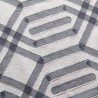 Tapis kilim en laine gris et beige