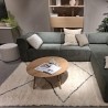 Tapis berbère sur mesure L'ELARGI écru et noir 100% laine